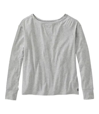 Women's Beyond Soft Tee, Pleat-Back Long-Sleeve