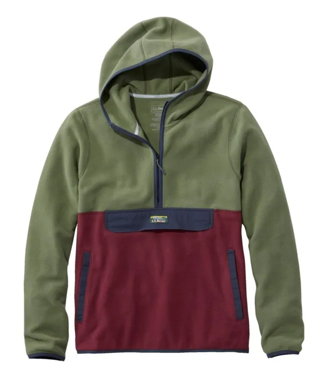 Men's Adventure Grid Fleece, Hooded Half-Zip