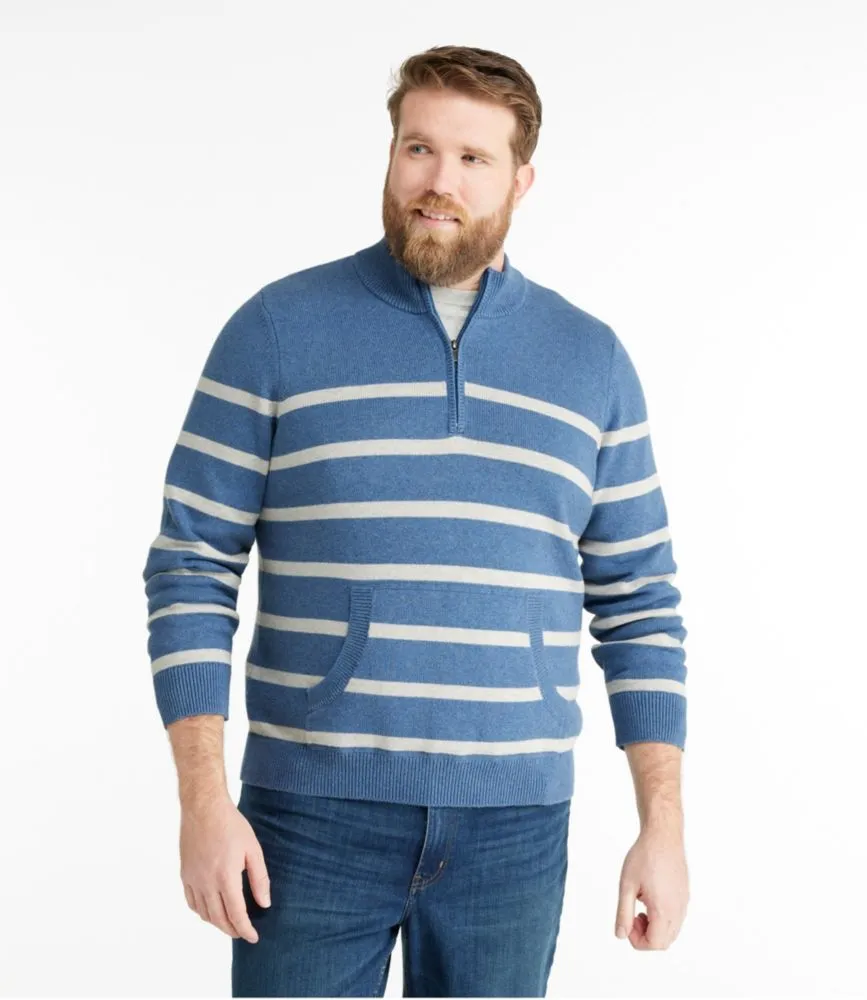 Men's Wicked Soft Cotton/Cashmere Sweater, Crewneck, Pattern