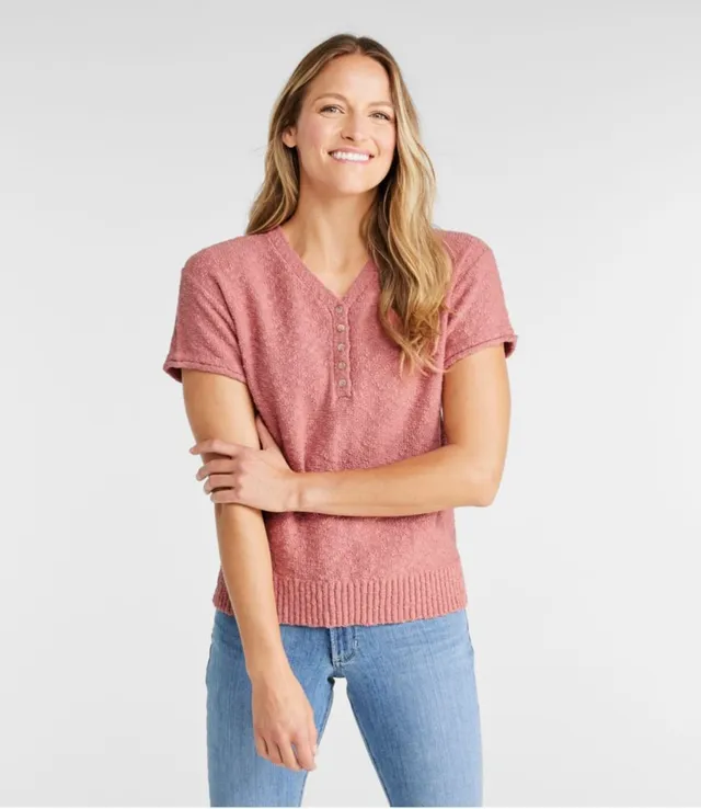 Women's L.L.Bean Shaker-Stitch Sweater, V-Neck Pullover