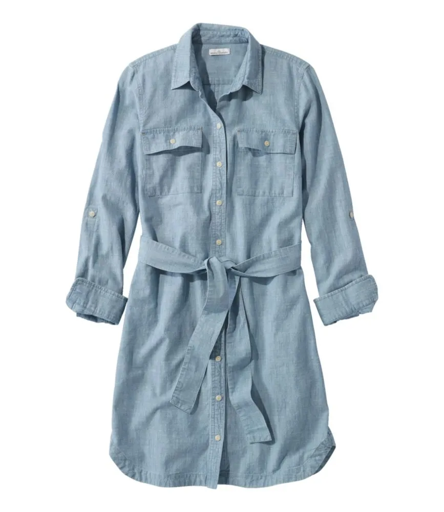 Women's Signature Camp Shirt Dress, Button-Front