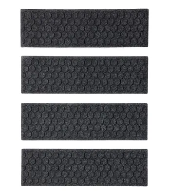 Washable Waterhog Mat, Stair Treads, Set of Four, Honeycomb