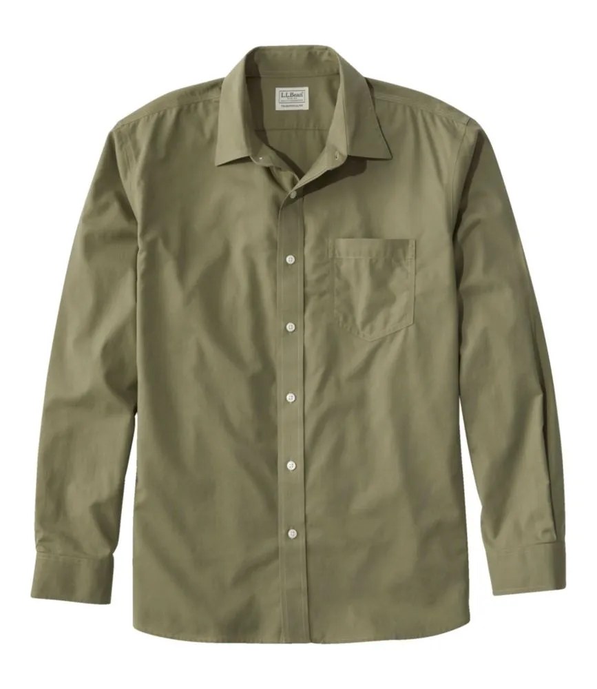 Men's Bean's Wrinkle-Free Everyday Shirt, Traditional Untucked Fit