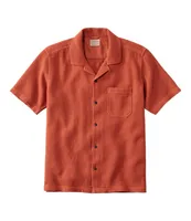 Men's Rugged Waffle Shirt, Traditional Untucked Fit, Short-Sleeve