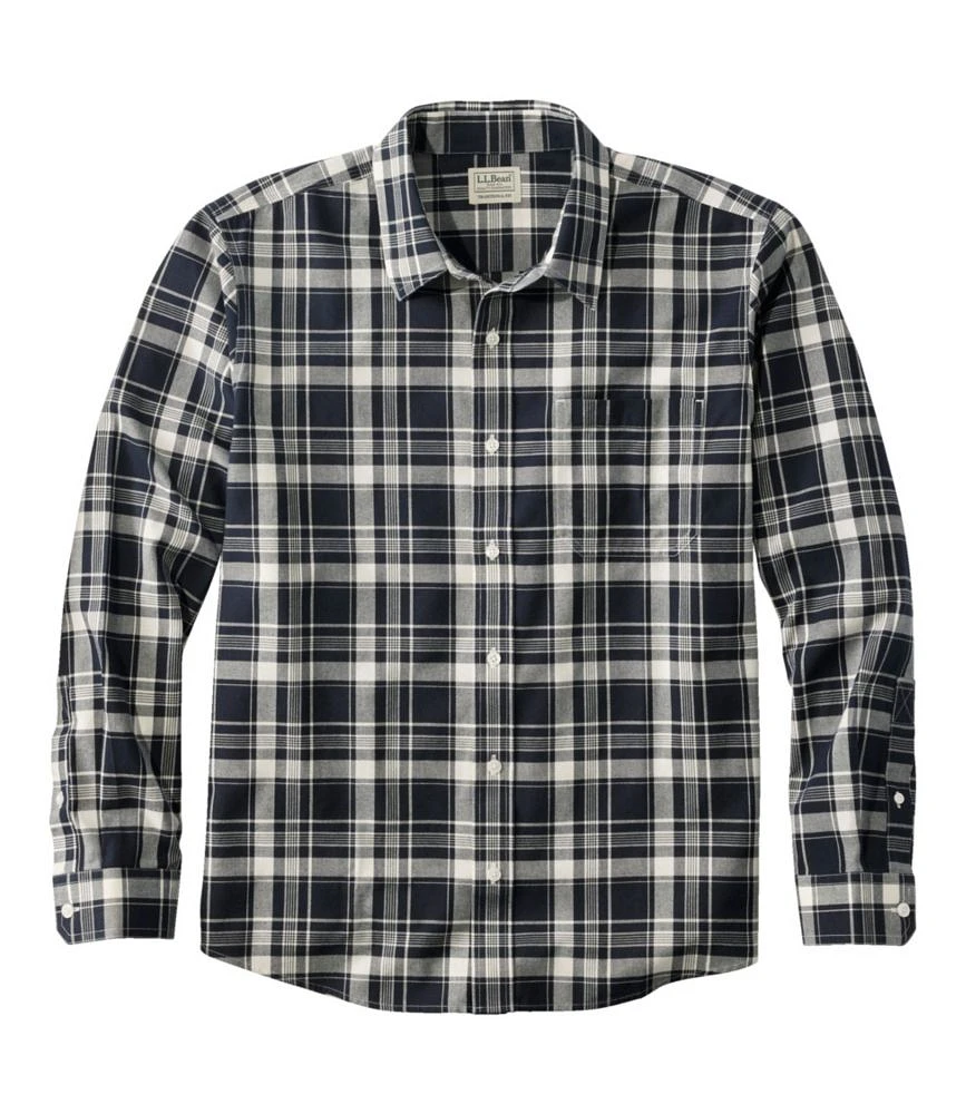Men's Wrinkle-Free Ultrasoft Brushed Cotton Shirt, Long-Sleeve, Traditional Untucked Fit