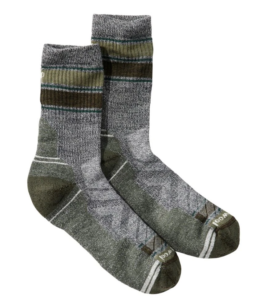 Men's Smartwool Hike Light Cushion Mid Crew Stripe Sock