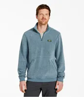 Men's Tumbled Sherpa, Quarter-Zip Pullover