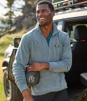 Men's Tumbled Sherpa, Quarter-Zip Pullover