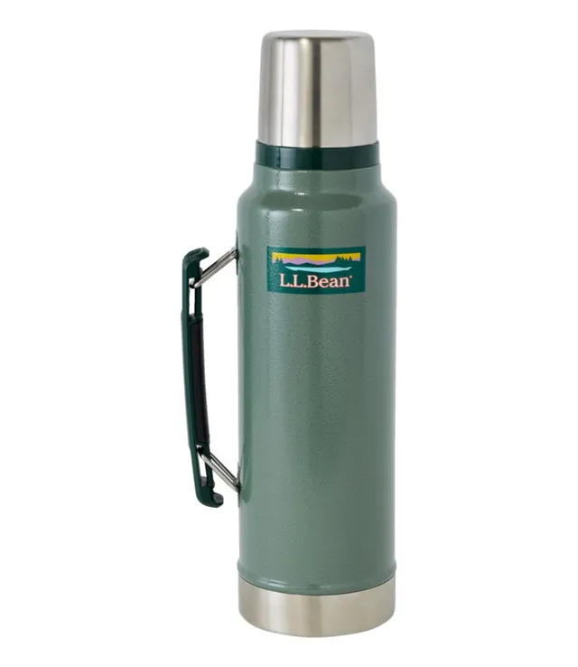 L.L.Bean Insulated Bean Canteen Water Bottle Emerald Spruce Regular, Stainless Steel