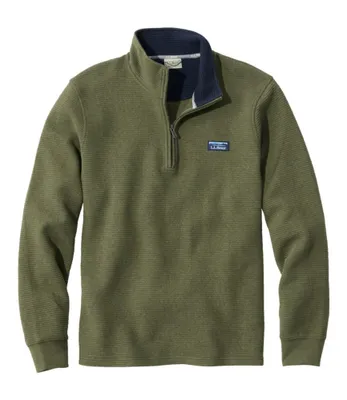 Men's Lakewashed Double-Knit Quarter-Zip Pullover