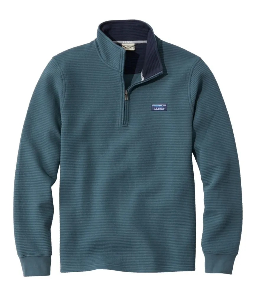 Men's Lakewashed Double-Knit Quarter-Zip Pullover