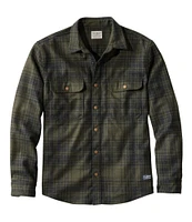 Men's Maine Guide Lightweight Merino Wool Field Shirt, Plaid
