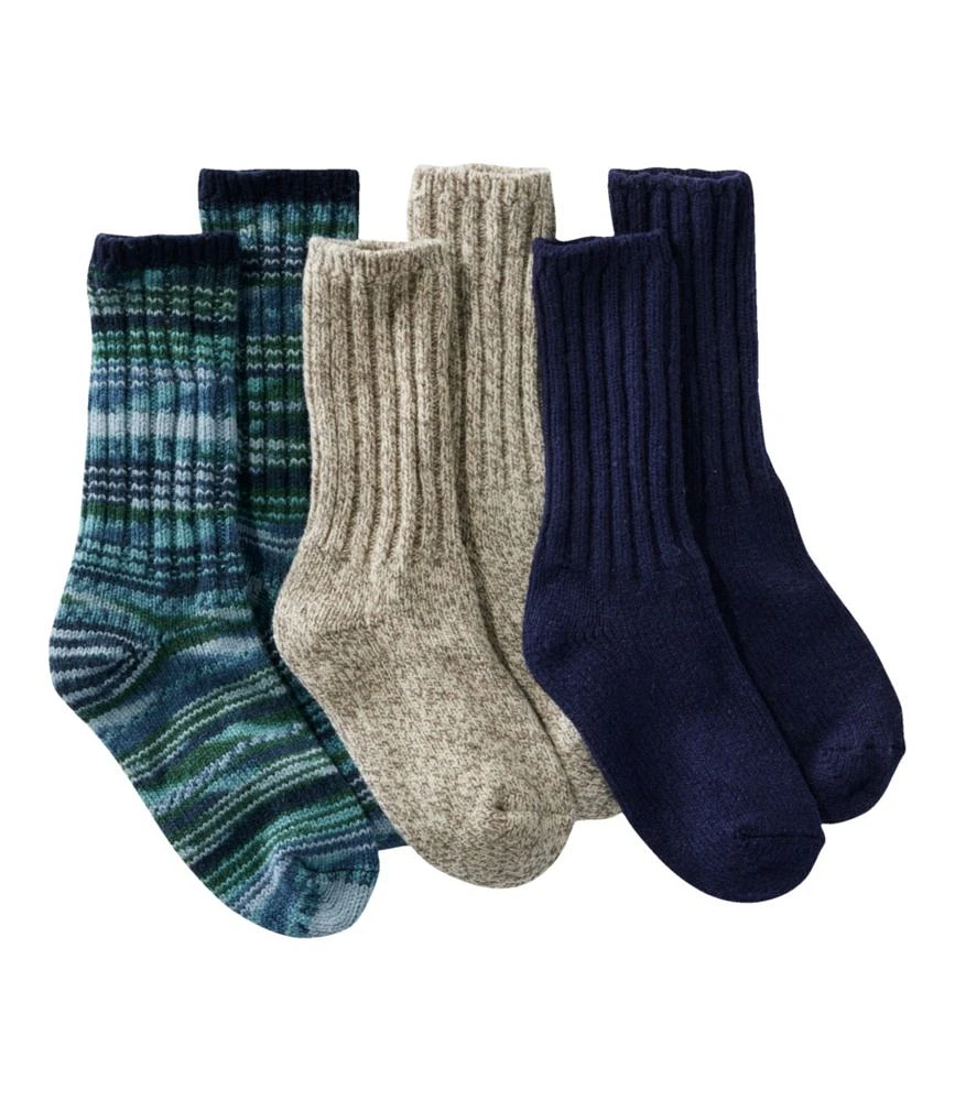 Adults' Merino Wool Ragg Socks Gift Set, 3-Pack