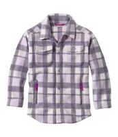 Kids' Cozy Fleece Shirt Jacket, Plaid