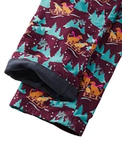 L.L.Bean Flannel Sleep Pants, Print Fleece-Lined