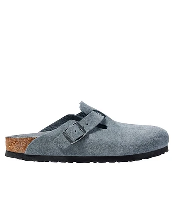 Women's Birkenstock Boston Clogs, Suede Soft Footbed