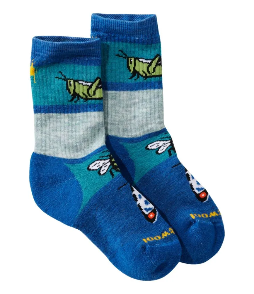 Kids' Smartwool Hike Full-Cushion Crew Socks, Garden Bugs