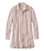 Women's Cloud Gauze Cover-Up Shirt, Stripe