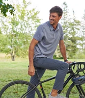 Men's Comfort Stretch Performance® Polo, Short-Sleeve, Slightly Fitted