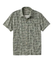 Men's Lakewashed Performance Shirts, Button-Front Shirt, Short-Sleeve, Print