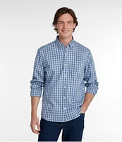 Men's Comfort Stretch Performance Shirt, Long-Sleeve, Slightly Fitted Untucked Fit