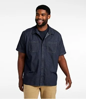 Men's BeanFlex® Denim Shirt, Short-Sleeve, Traditional Untucked Fit