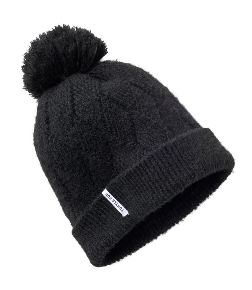 Women's Turtle Fur Victoria Pom Hat