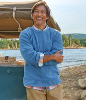 Men's Textured Washed Cotton Sweaters