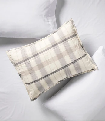Ultrasoft Cotton Comforter Sham, Plaid