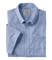 Men's Comfort Stretch Oxford, Traditional Untucked Fit, Short-Sleeve