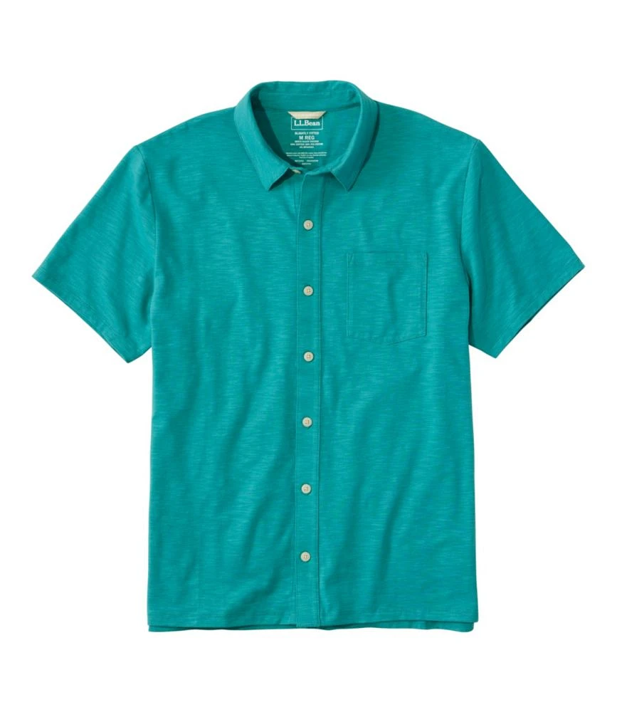 Men's Lakewashed Performance Shirts, Button-Front Shirt, Short-Sleeve