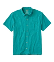 Men's Lakewashed Performance Shirts, Button-Front Shirt, Short-Sleeve