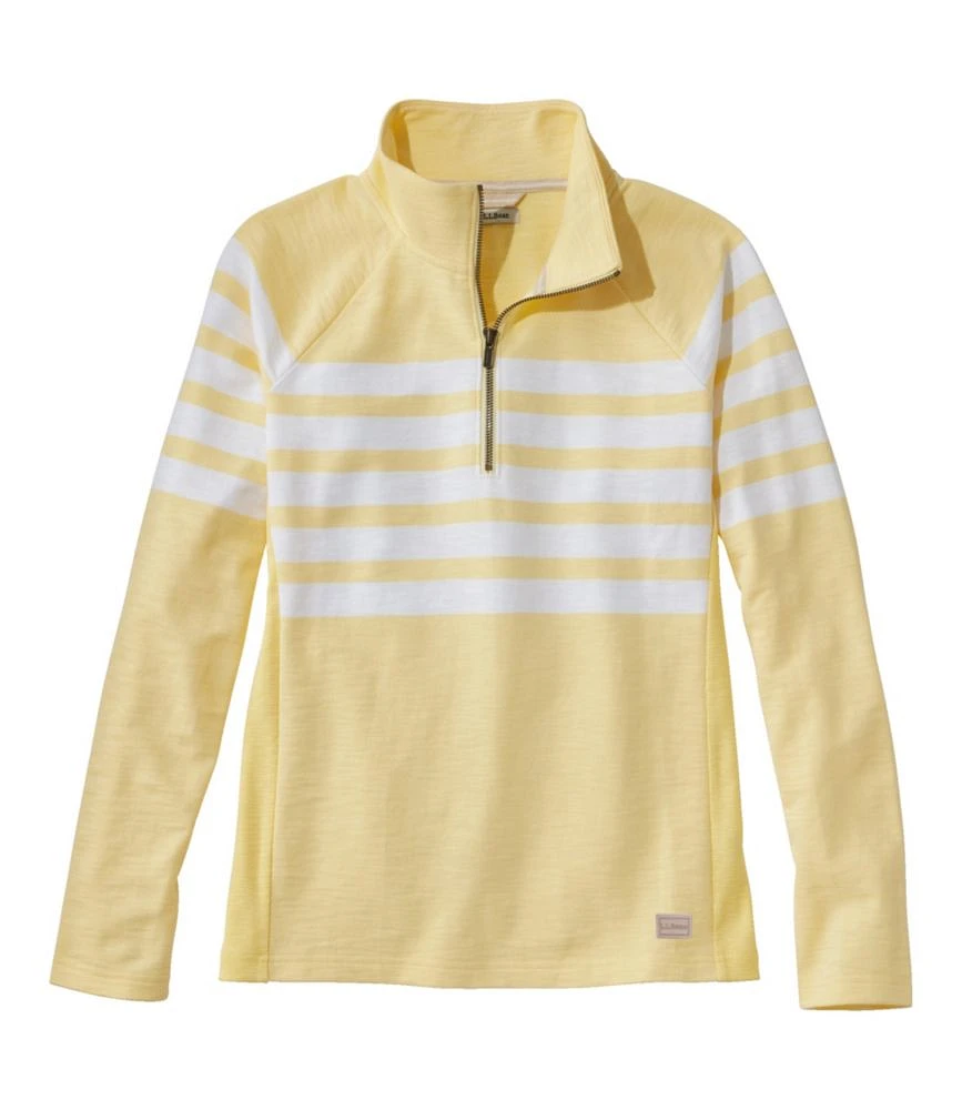 Women's Peaks Island Quarter-Zip Pullover, Stripe