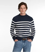 Men's Signature Organic Cotton Rollneck Sweater, Stripe