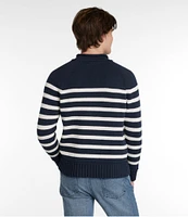 Men's Signature Organic Cotton Rollneck Sweater, Stripe