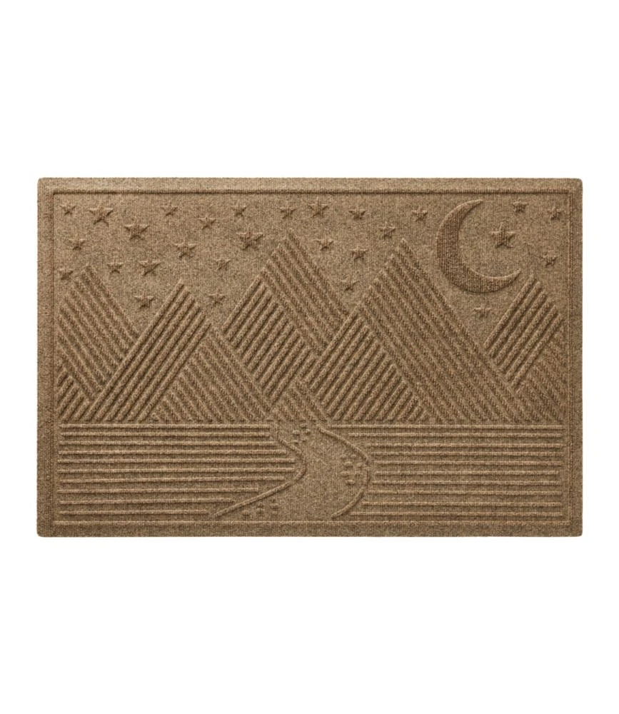Everyspace Recycled Waterhog Doormat, Twilight Mountain Range