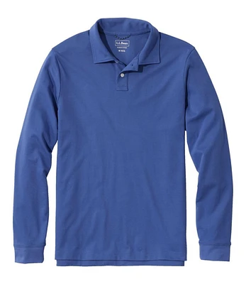 Men's Comfort Stretch Performance® Polo, Long-Sleeve, Slightly Fitted