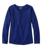 Women's L.L.Bean V-Neck Henley, Long-Sleeve