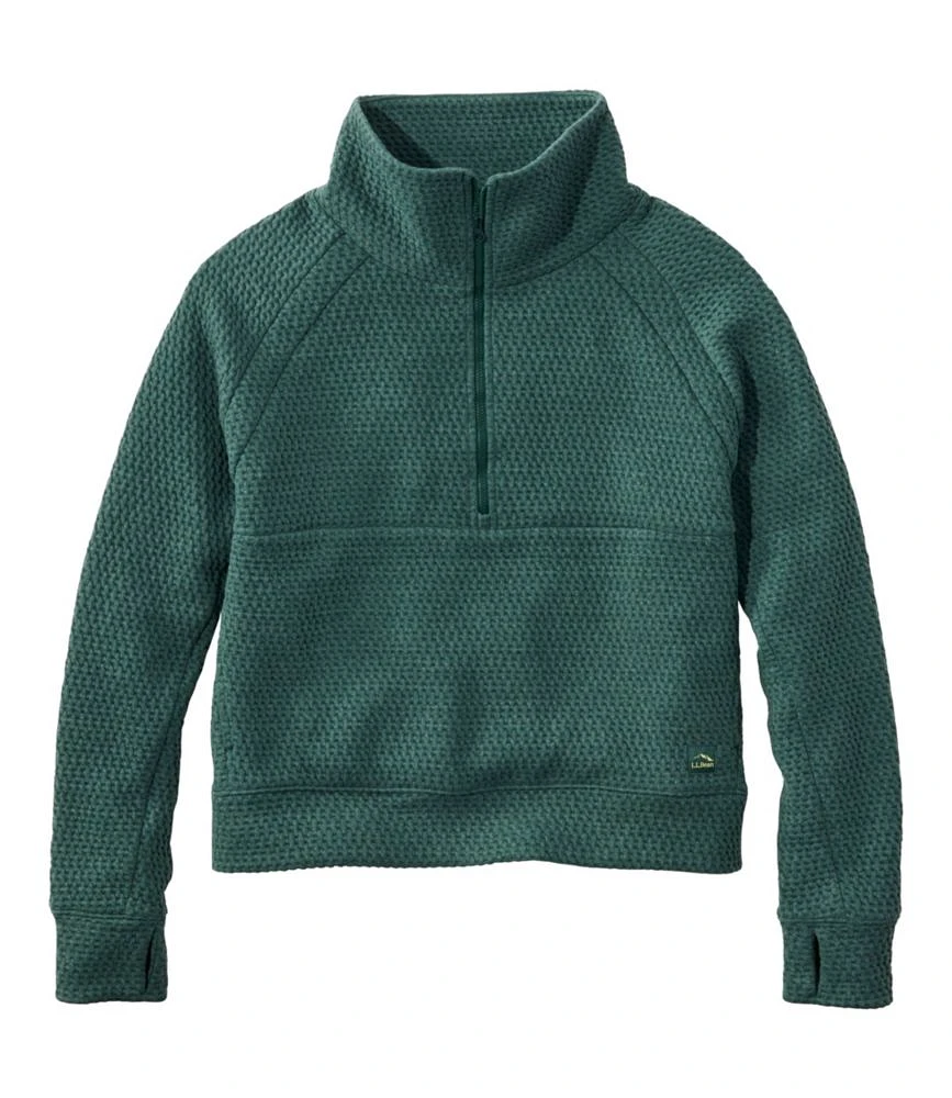 Women's Ridgeknit Half-Zip Pullover, Oversized