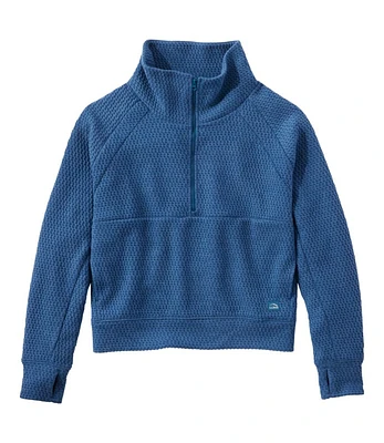 Women's Ridgeknit Half-Zip Pullover, Oversized