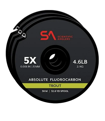Scientific Anglers Absolute Fluorocarbon Tippet Pack, 30 meter