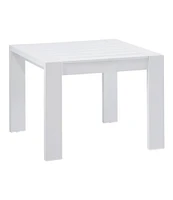 White Aluminum Deep Seating Side Table