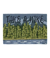 Indoor/Outdoor Vacationland Rug, Lakeside Mountain Scene