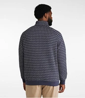 Men's Bean's Quilted Sweatshirt, Mockneck, Print