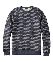 Men's Bean's Quilted Sweatshirt, Crewneck, Print