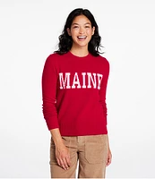 Women's Signature Camp Merino Wool Sweater, Pullover Intarsia