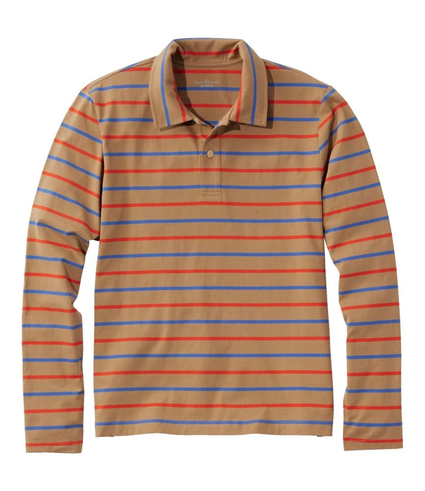 Men's Signature Stonecoast Polo, Long-Sleeve, Stripe