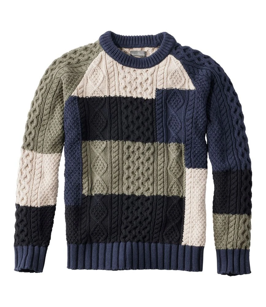 Men's Signature Cotton Fisherman Sweater, Crewneck