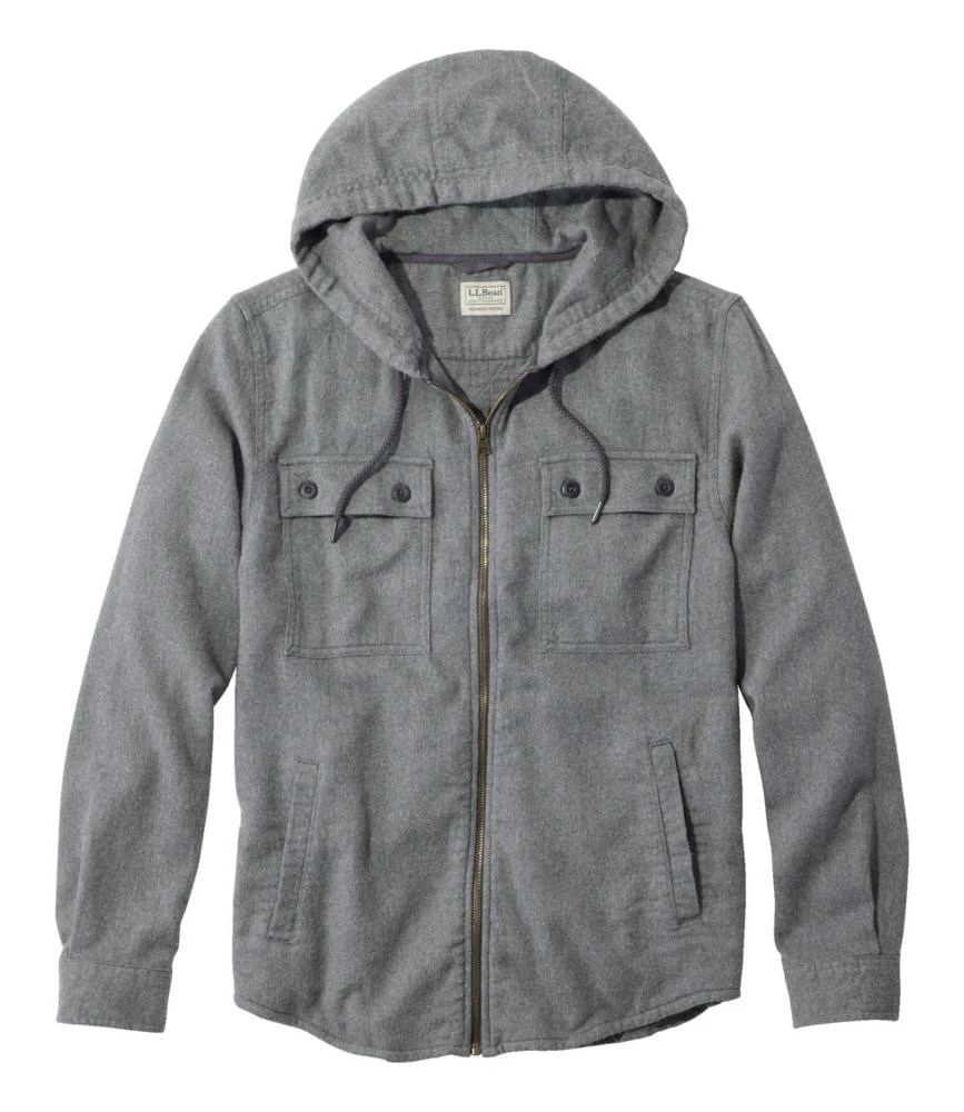 Men's 1912 Field Flannel Shirt, Hooded, Slightly Fitted Untucked Fit