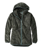 Women's L.L.Bean Hi-Pile Fleece Jacket, Long Hooded